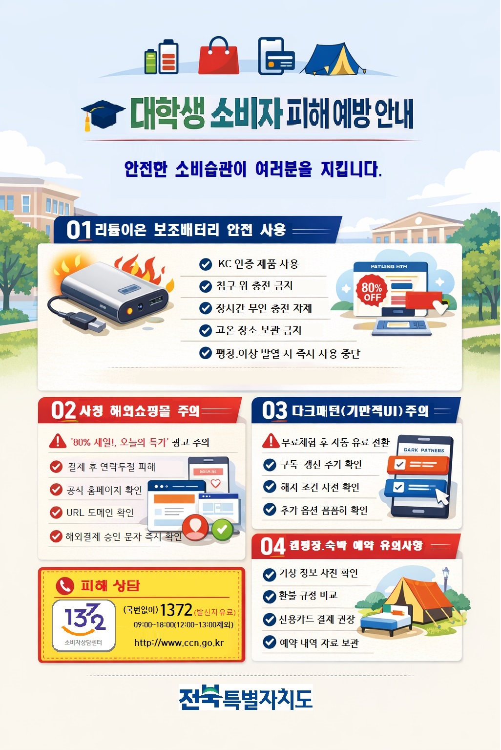 대학생 소비자 피해예방 안내에 대한 1번째 이미지입니다.